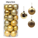 Conjunto de Bolas de Natal 36 peças