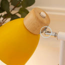 Luminária de Mesa Estilo Nórdico Metal e Madeira