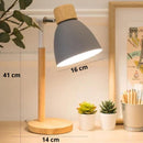 Luminária de Mesa Estilo Nórdico Metal e Madeira