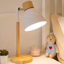 Luminária de Mesa Estilo Nórdico Metal e Madeira