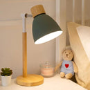 Luminária de Mesa Estilo Nórdico Metal e Madeira