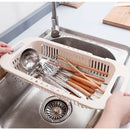 Escorredor De Pia Retrátil Multiuso Com Alças Ajustáveis ML