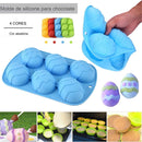 Formas de Silicone Ovos de Páscoa 6 Cavidades