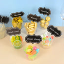 Placas de Preço Mini Lousa Romântica Quadro Negro de Madeira Pacote com 24 PÇS 6x9cm