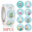 Rolo de Adesivos Tema Páscoa 50 a 500pcs