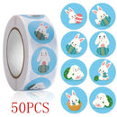 Rolo de Adesivos Tema Páscoa 50 a 500pcs