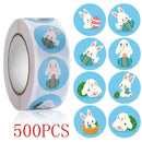 Rolo de Adesivos Tema Páscoa 50 a 500pcs