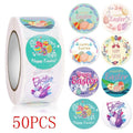 Rolo de Adesivos Tema Páscoa 50 a 500pcs