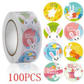 Rolo de Adesivos Tema Páscoa 50 a 500pcs