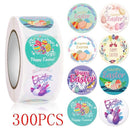 Rolo de Adesivos Tema Páscoa 50 a 500pcs