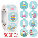 Rolo de Adesivos Tema Páscoa 50 a 500pcs